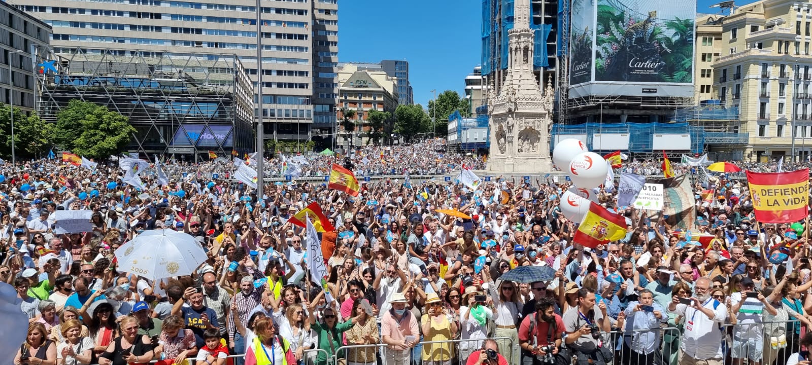 Más de 100.000 personas se manifiestan a favor de la Vida y la Verdad en Madrid